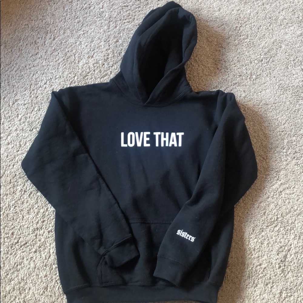 Sisters apparel “love that” hoodie
